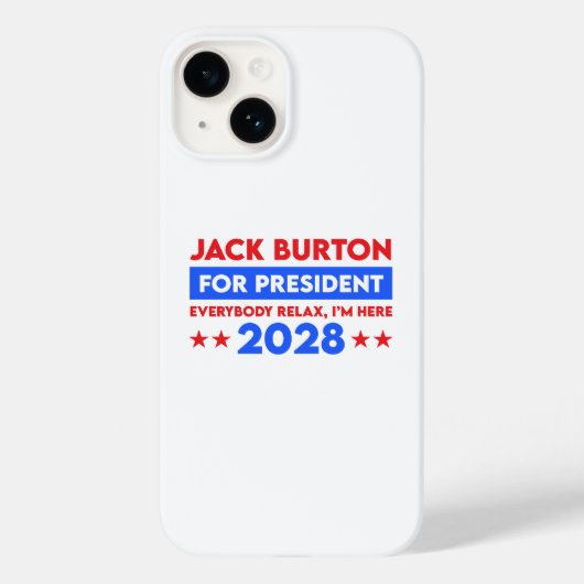 Jack Burton voor President 2028 Case-Mate iPhone Case (Achterkant)