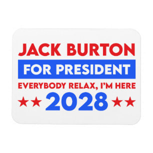 Jack Burton voor President 2028 Magneet