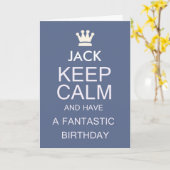 jack, carte d'anniversaire pour jack, carte calme (Fleur jaune)