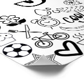 'JACK' Color-it-Yourself-contourontwerp Poster (Hoek)