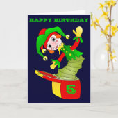 Jack dans la boîte carte d'anniversaire, personnal (Fleur jaune)