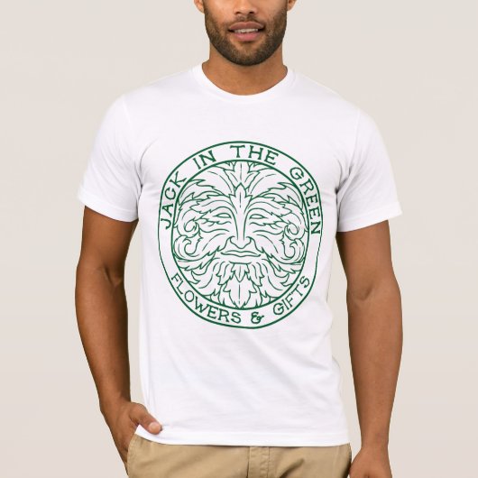 Jack dans le T-shirt d'hommes verts (Devant)