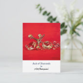 Jack de diamants, carte postale (Debout devant)