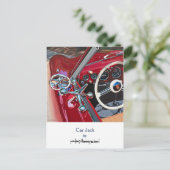 Jack de voiture, carte postale (Debout devant)