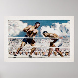 Jack Dempsey vs Jess Willard 1919 Poster