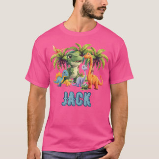 Jack Dinosaur gepersonaliseerde voornaam Peuter T-shirt