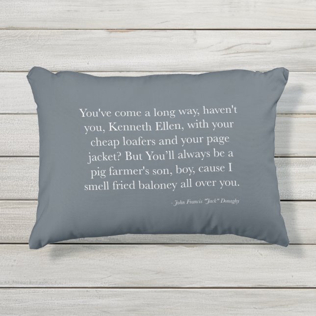 "Jack" Donaghy Quote Pillow Buitenkussen (Voorkant)