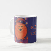 Jack effrayant 'Trick ou Treat? ' mug bleu (Devant gauche)