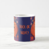 Jack effrayant 'Trick ou Treat? ' mug bleu (Centre)
