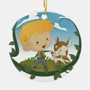 Jack en de Beanstalk Keramisch Ornament