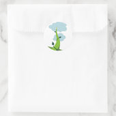 Jack en de Beanstalk Ronde Sticker (Tas)
