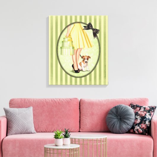 Jack en de dozen canvas afdruk (Insitu (Woonkamer))