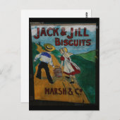Jack en Jill Biscuits  adverteren poster Briefkaart (Voorkant / Achterkant)