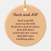 "Jack en Jill" Keramisch Ornament (Achterkant)