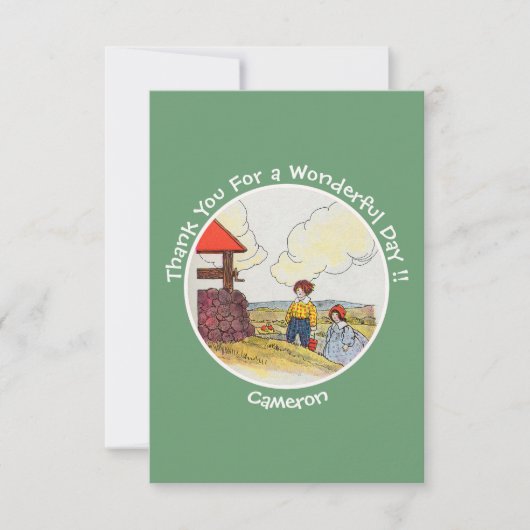 Jack en Jill Moeder de Gans Verjaardagsfeest Artik Bedankkaart (Voorkant)