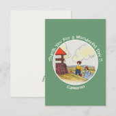 Jack en Jill Moeder de Gans Verjaardagsfeest Artik Bedankkaart (Voorkant / Achterkant)