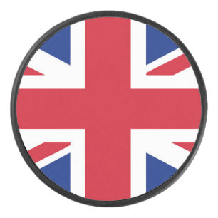Jack Flag van de United Kingdom Union Hockey Puck