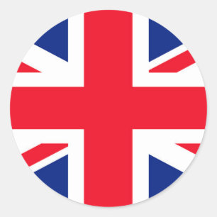 Jack Flag van de United Kingdom Union Ronde Sticker