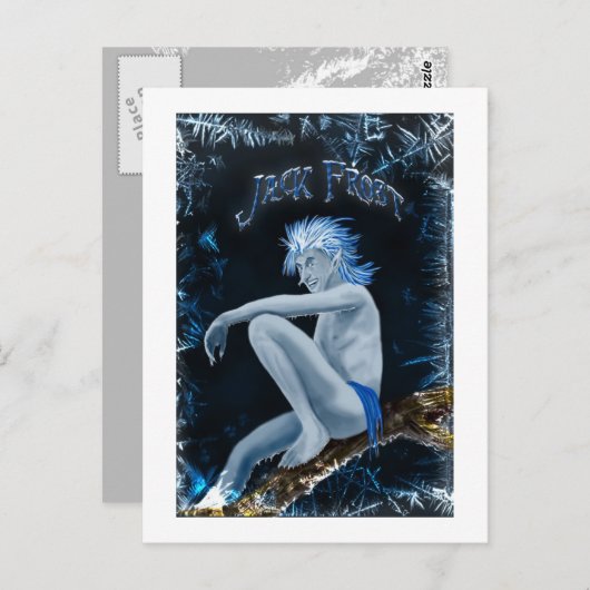 Jack Frost Briefkaart (Voorkant / Achterkant)