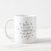 Jack Frost die op je neus Mok tikt (Links)