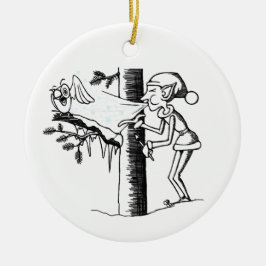 Jack Frost Keramisch Ornament