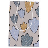 Jack Frost Leaves Pattern Medium Gift Bag Cadeauzakje (Achterkant)
