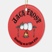 Jack Frost Roasting Keramisch Ornament (Links)