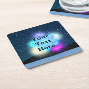 Jack Frost Vierkante Kartonnen Onderzetter