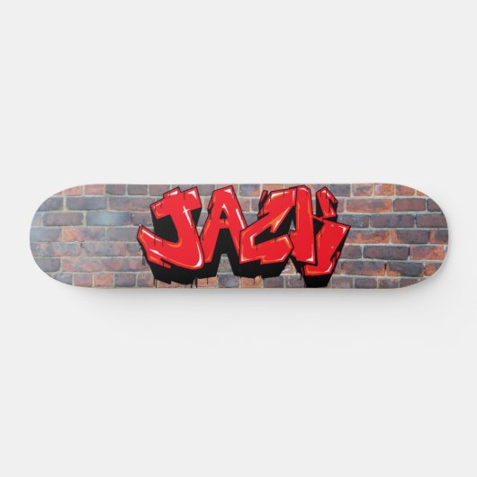 Jack Graffiti Custom Personalized Skateboard (Horz)