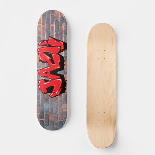 Jack Graffiti Custom Personalized Skateboard (Recto)