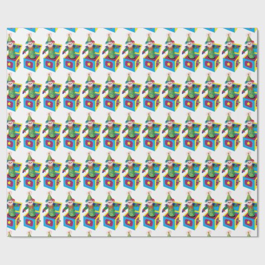 Jack in de doos die Papier voor Kinderen verpakt, (Vlak)