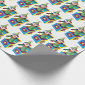 Jack in de doos die Papier voor Kinderen verpakt, (Hoek)