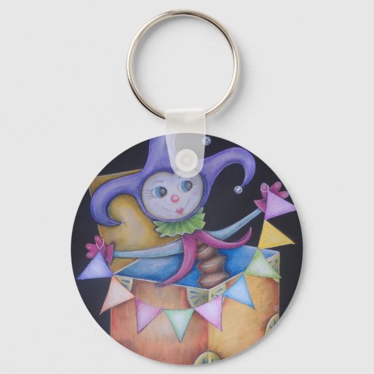 Jack in de doos sleutelhanger (Voorkant)