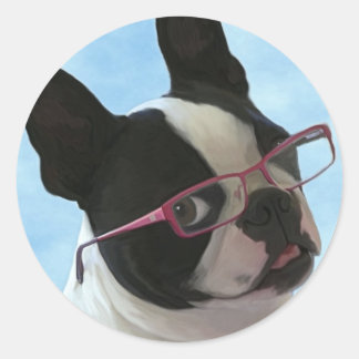 Jack in Glasses Ronde Sticker