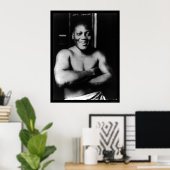 Jack Johnson Boxing 1915 Poster (Thuiskantoor)