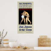 Jack Johnson versus Arthur Cravan Fight Poster (Keuken)