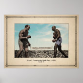 Jack Johnson vs Jim Jeffries Poster (Voorkant)