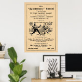 Jack Johnson vs Jim Jeffries Tour Ad Poster (Thuiskantoor)