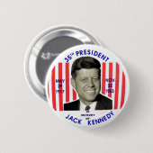 Jack Kennedy Memorial Button (Voorkant /achterkant)