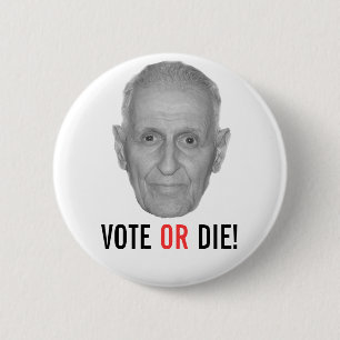 Jack Kevorkian: STEMMING OF STERVEN! Ronde Button 5,7 Cm