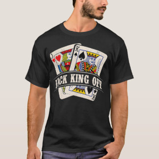 Jack King Off Poker Kaart Player Casino Gambler Ga T-shirt