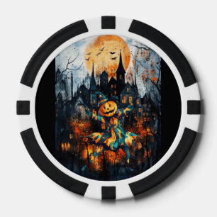 JACK LANTERN KAN NIET WACHTEN OP HALLOWEEN POKER CHIPS