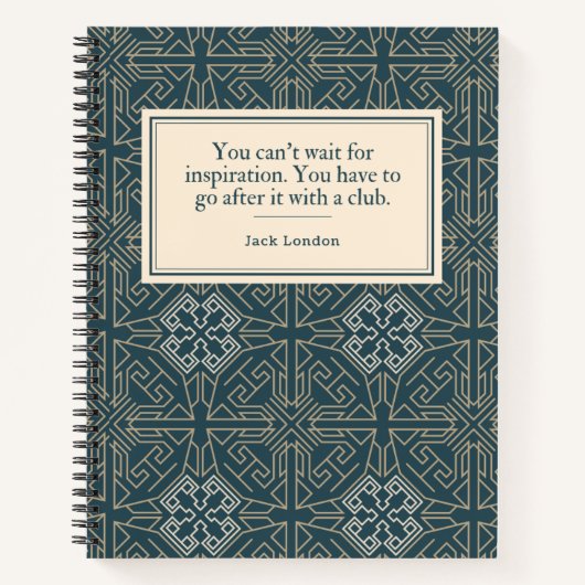 Jack London Quote Writer's Notitieboek (Voorkant)