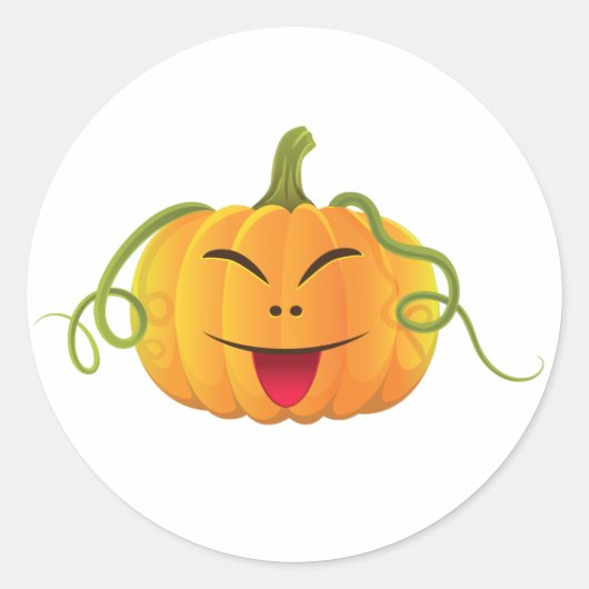 Jack-o-lantaarn Halloween Pumpkin Classic Sticker (Voorkant)