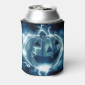 Jack-o-lantaarn in de regen blikjeskoeler (Blikje Achterkant)