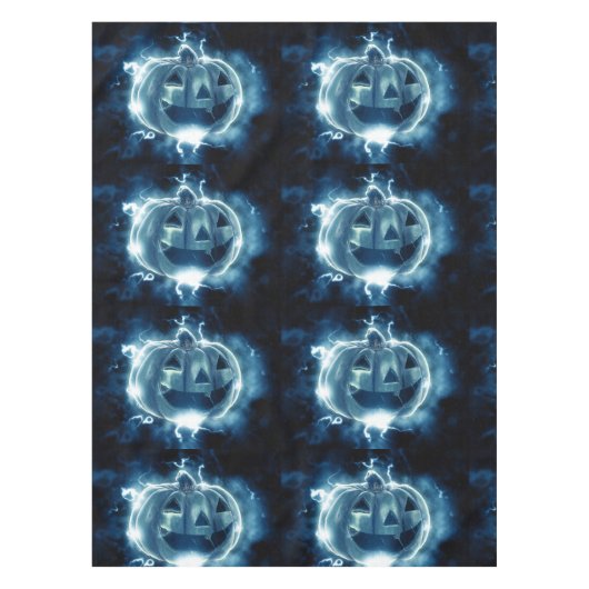 Jack-o-lantaarn in de regen tafelkleed (Voorkant)