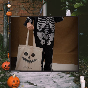 Jack O lantaarn pompoen gezicht   Halloween Kinder Tote Bag