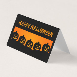 Jack o Lantaarn Silhouetten Klaslokaal Exchange Ka Visitekaartjes