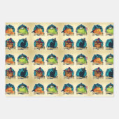 Jack O Lantaarn Wrapping Paper Flat Sheet Set 3 (Voorkant 3)