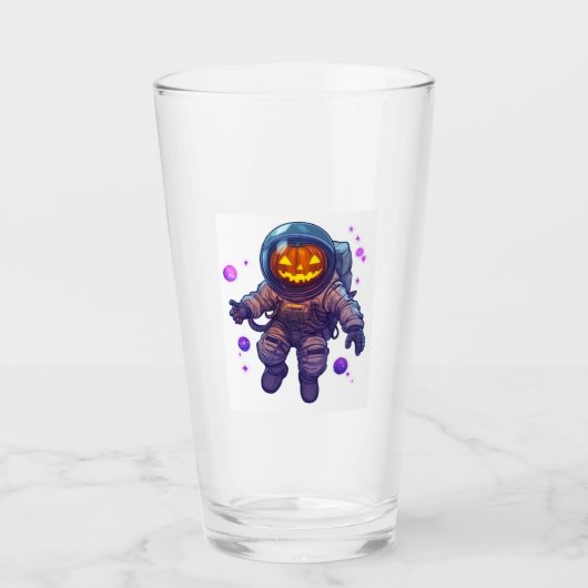 Jack-o'-Lantern Astronaut Glas (Voorkant)